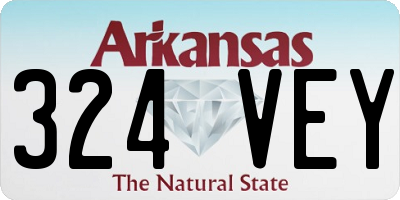 AR license plate 324VEY