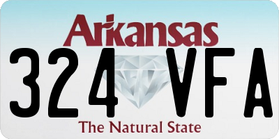 AR license plate 324VFA
