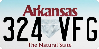 AR license plate 324VFG