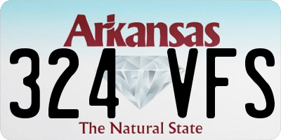 AR license plate 324VFS