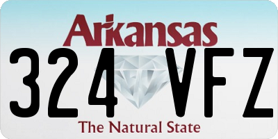 AR license plate 324VFZ