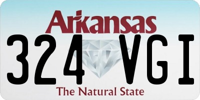 AR license plate 324VGI
