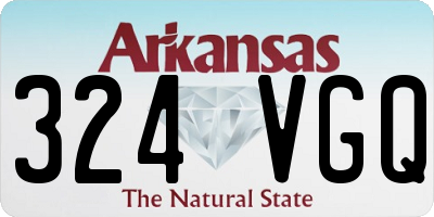 AR license plate 324VGQ
