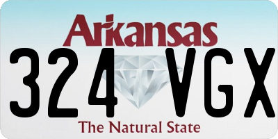 AR license plate 324VGX