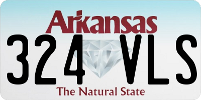 AR license plate 324VLS