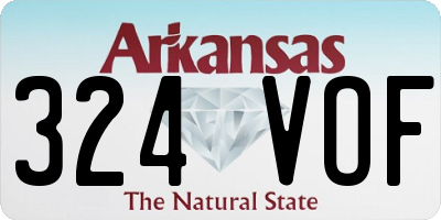 AR license plate 324VOF
