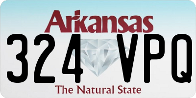 AR license plate 324VPQ