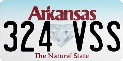 AR license plate 324VSS