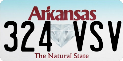 AR license plate 324VSV