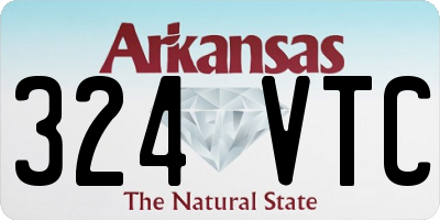 AR license plate 324VTC