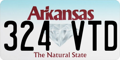 AR license plate 324VTD