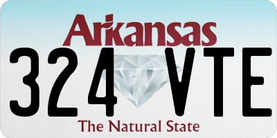 AR license plate 324VTE