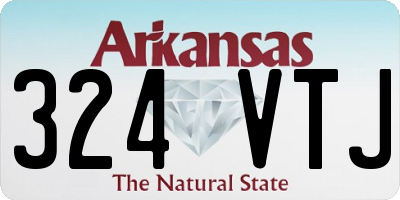AR license plate 324VTJ
