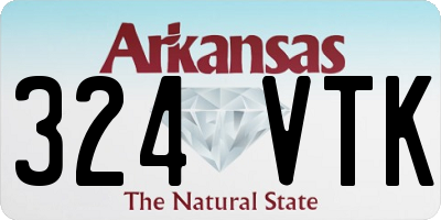 AR license plate 324VTK