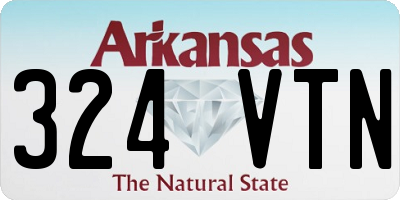 AR license plate 324VTN