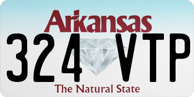 AR license plate 324VTP