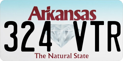 AR license plate 324VTR