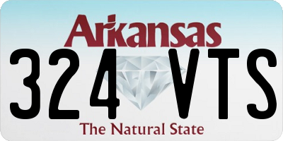 AR license plate 324VTS