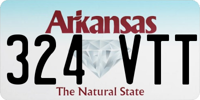 AR license plate 324VTT