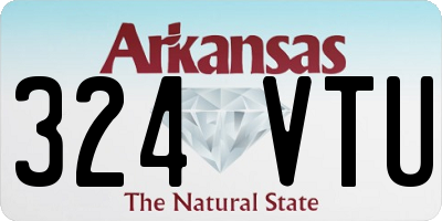 AR license plate 324VTU