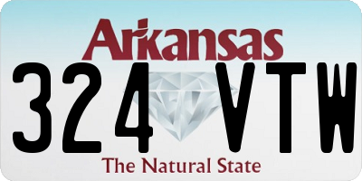AR license plate 324VTW