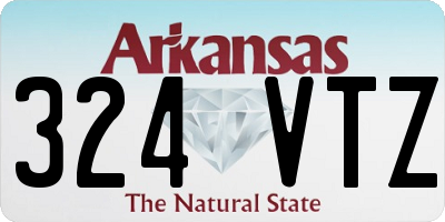 AR license plate 324VTZ