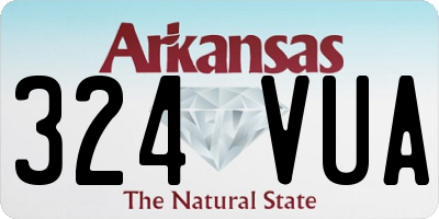 AR license plate 324VUA