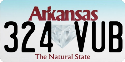 AR license plate 324VUB