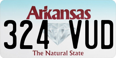 AR license plate 324VUD