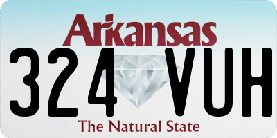 AR license plate 324VUH