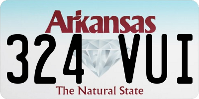 AR license plate 324VUI