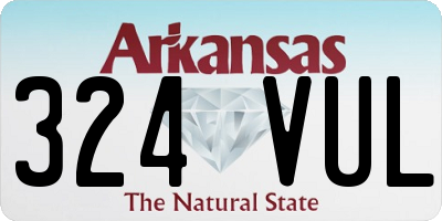 AR license plate 324VUL