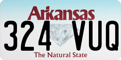 AR license plate 324VUQ