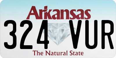 AR license plate 324VUR