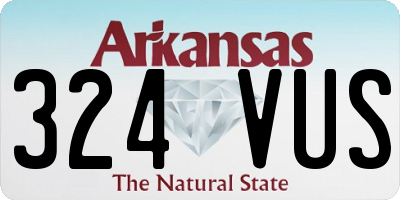 AR license plate 324VUS