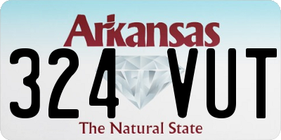AR license plate 324VUT