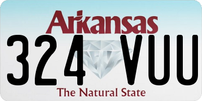 AR license plate 324VUU
