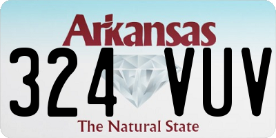 AR license plate 324VUV