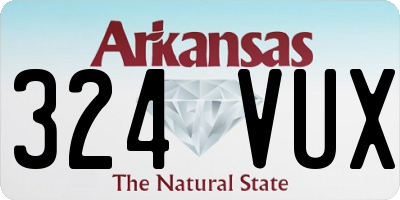 AR license plate 324VUX