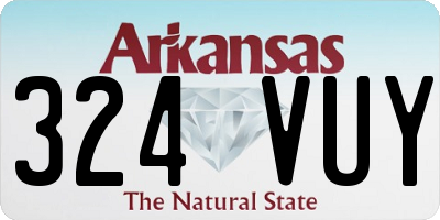 AR license plate 324VUY