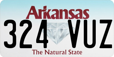 AR license plate 324VUZ