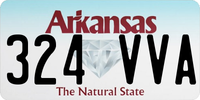 AR license plate 324VVA