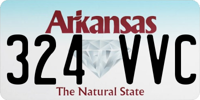 AR license plate 324VVC