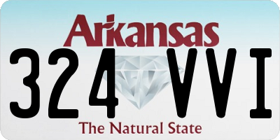 AR license plate 324VVI