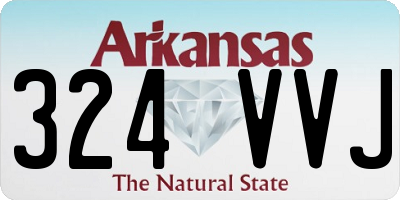 AR license plate 324VVJ