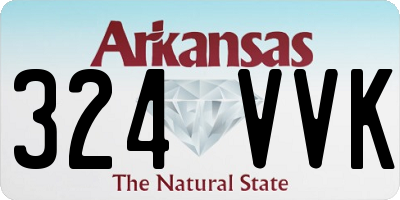 AR license plate 324VVK