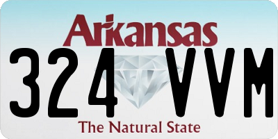 AR license plate 324VVM