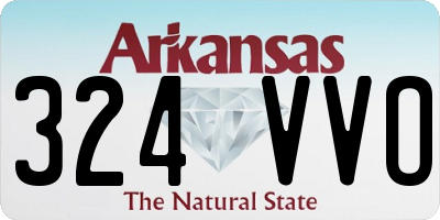 AR license plate 324VVO