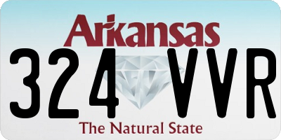 AR license plate 324VVR