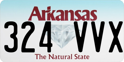 AR license plate 324VVX